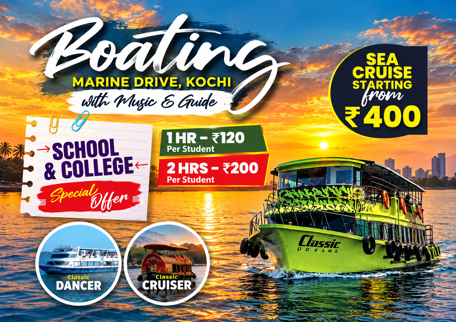Party Boats (School & College Packages)